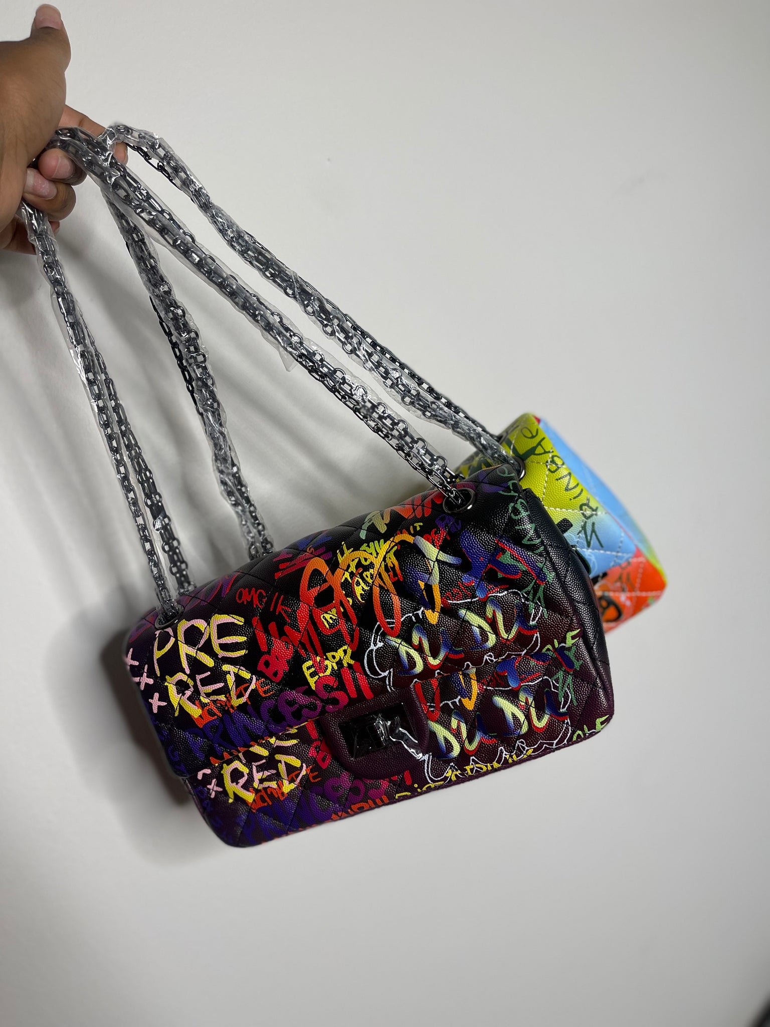 Graffiti purse deals